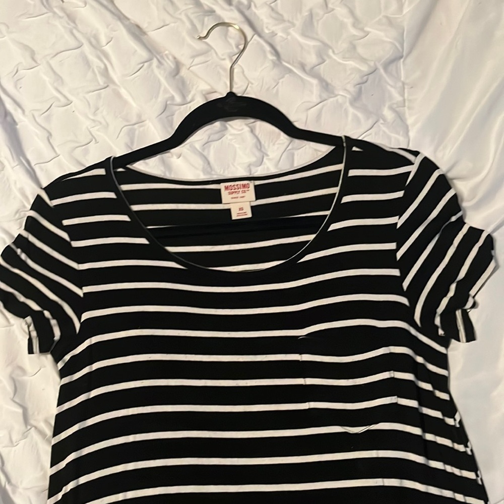Stripped black and white Mossimo dress
